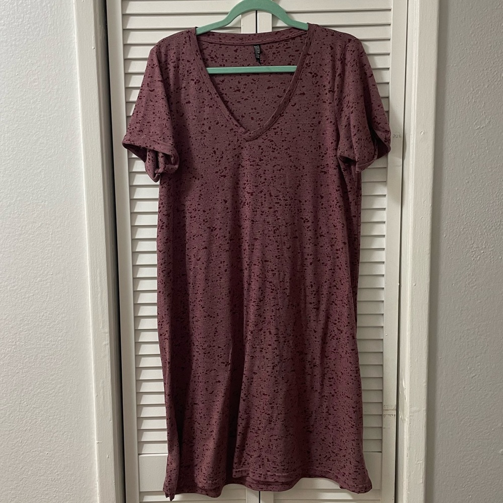 Red t-shirt dress!